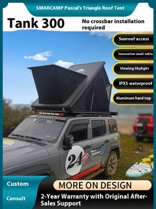 SMARCAMP Ultra-mince étanche quatre saisons en aluminium tente de toit de voiture Hard Top SUV auto-conduite Tour exportation qualité Explosions - Product Image 3