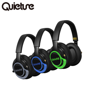 Auriculares de disco silenciosos F49 hifi, cascos por encima de la oreja con canales de servicio personalizados/luz led, 3 canales, función BT - Product Image 1
