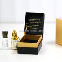 Boîte cadeau en papier noir personnalisée avec logo, emballage en carton pour designer de logo