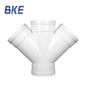 Connecteurs <span class=keywords><strong>PVC</strong></span> à quatre voies <span class=keywords><strong>PVC</strong></span> <span class=keywords><strong>45</strong></span> degrés WYE latéral <span class=keywords><strong>Te</strong></span> - Product Image 1