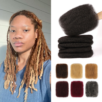 Orientfashion Capelli Afro Kinky Neri Naturali 100% Veri Capelli Umani Brasiliani Vergini Afro Kinky per Treccine e Dreadlock