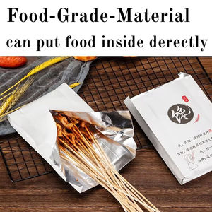 Sac en papier kraft isotherme personnalisé pour la livraison de repas à <span class=keywords><strong>emporter</strong></span>, sac d'emballage étanche et résistant à l'huile pour steak, idéal pour les restaurants et les barbecues - Product Image 2