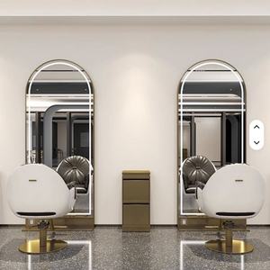 Miroir LED double face commercial de promotion d'usine Wss pour salon de coiffure, coupe de cheveux, salon de beauté, maquillage, design moderne, durable - Product Image 3