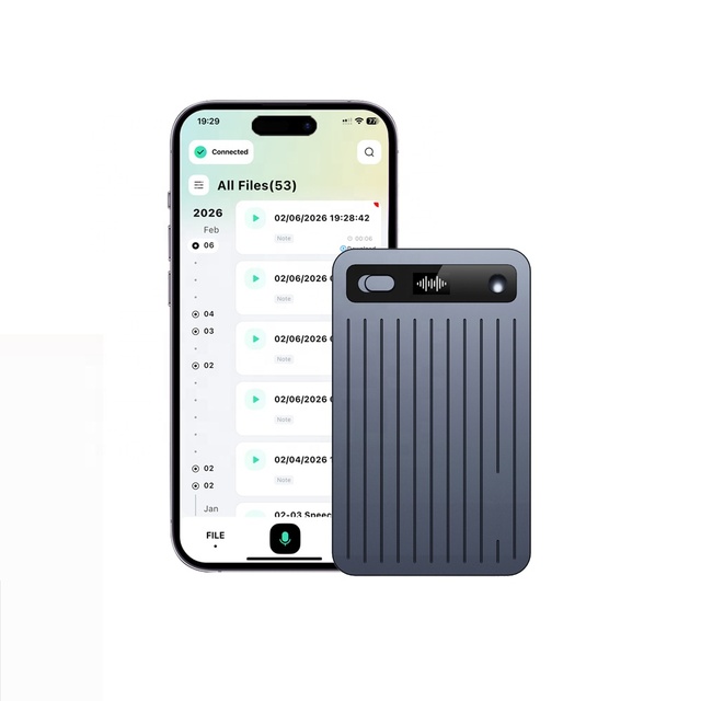 Super Thin AI Note Voice Recorder Voice-to-Text Magnetic Call Recorder With Transcribe & Summarize & Mind-Maps