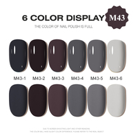 AILANUO Échantillon Gratuit Créez Votre Propre Bouteille de Vernis à Ongles en Gel 6 Couleurs Coffret de Vernis Gel UV Fournisseur de Vernis à Ongles à Marque Privée