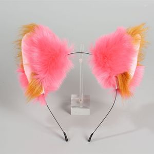 Serre-tête en peluche pour cosplay, oreilles de chat, oreilles de <span class=keywords><strong>loup</strong></span>, oreilles de renard, en fausse fourrure, style anime, adorables - Product Image 1