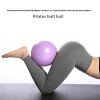 Ballon de Pilates 25 cm en PVC, mini ballon de yoga anti-explosion, épaissi, finition mate, tube style paille, pour l'équilibre et le renforcement des fessiers