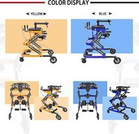 Déambulateur réglable pour la marche, équipement de soins à domicile/hôpital/réadaptation pour enfants handicapés et personnes âgées, aide à la marche debout