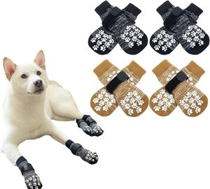 Calzini Antiscivolo per Cani, Protezione <span class=keywords><strong>Zampe</strong></span> per Pavimenti in Legno, 4 Pezzi, Previene Graffi e Leccate - Product Image 1