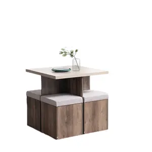 Высококачественный недорогой квадратный обеденный стол, фермерский набор, обеденный стол, столовый столик из дерева