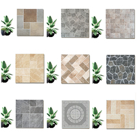 Mat Surface Extérieur Décoration Intérieure Pierre Brique Texture Carreaux Muraux En Céramique 300x600 200x400mm pour Villa Hôtel Maison Jardin