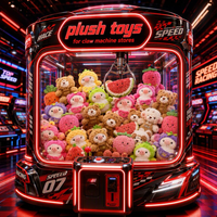 Peluches douces pour machine à grue, lots de jouets en peluche assortis pour jeux d'arcade et de carnaval, vente en gros, cadeaux et jouets