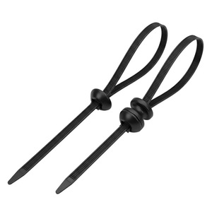 Abrazaderas de nailon Boao de 280 mm con placa base y cierre a presión para uso industrial fijo, resistencia al fuego 94V-2 - Product Image 2