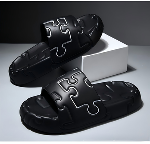 Chinelos Masculinos de Material EVA com Logo Personalizado, Cor Sólida, Confortáveis e Elegantes - Product Image 2