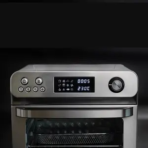 24L Liter 1700W Factory Price Healthy Digital Air Fryer The Power 360 Digital Manual Air Fryer Oven