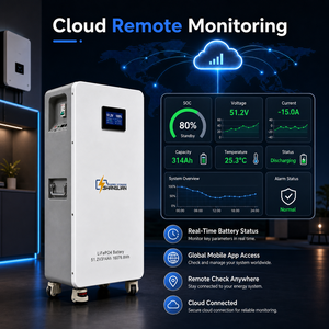 Batería LiFePO4 de 51.2V 314Ah 16kWh con WiFi, Monitoreo en la Nube, BMS Inteligente, 6000 Ciclos, Almacenamiento Solar para Casa Móvil, Stock en Polonia, UE - Product Image 4