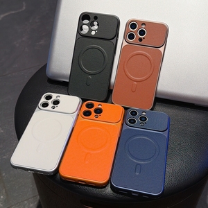 Funda de Cuero PU con Carga Inalámbrica Magnética para <span class=keywords><strong>iPhone</strong></span> 17 <span class=keywords><strong>Pro</strong></span>, 16, 15 <span class=keywords><strong>Pro</strong></span> <span class=keywords><strong>Max</strong></span>, 14, <span class=keywords><strong>13</strong></span> <span class=keywords><strong>Pro</strong></span>, Cubierta Trasera para Teléfono con Revestimiento Adhesivo - Product Image 1
