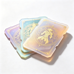 Cartes de collection TCG de forme irrégulière OEM ODM, illustrations personnalisées, estampage à chaud doré, cartes de jeu à collectionner avec boîte personnalisée - Product Image 1