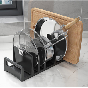 Organizador de almacenamiento de aluminio ajustable, mostrador, cajón de cocina, cuenco espacial, estante de secado de platos, instalación de tipo de pie - Product Image 3