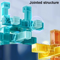 Jouets de casse-tête stimulants pour l'intelligence, puzzles 3D en blocs, jeux éducatifs d'assemblage, casse-tête Luban pour enfants, test d'intelligence