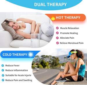 Paket es Gel panas dingin yang dapat digunakan kembali untuk cedera alergi pereda nyeri bahu kompres biru hijau Boo Boos untuk siswa - Product Image 2