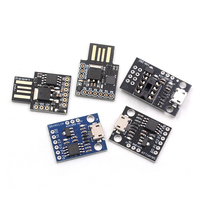 Placa de desarrollo de interfaz USB Attiny85, placa negra/azul en miniatura, placa de desarrollo y programación ATtiny