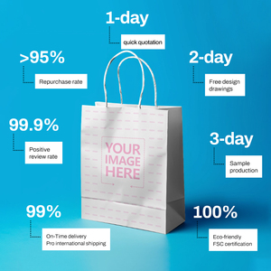 Thân Thiện Với Môi Biểu Tượng Tùy Chỉnh In Ấn Mang Nhãn Hiệu Thức Ăn Nhanh Bao Bì Túi Giấy Kraft Túi Giấy Cho Thực Phẩm Takeaway Với Xoắn Xử Lý - Product Image 5