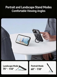 Anker Matte PC TPU <b>Phone</b> Case Built-in 360° Rotatable Magnetic Kickstand Shockproof Protective Cover - Product Image 3