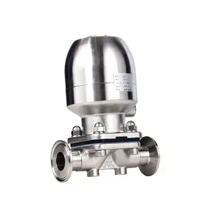 Hot Sale Pneumatic Diaphragm Valves Stainless Steel Double Membrance Diaphragm Valves