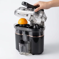 Presse-agrumes électrique grande capacité 1,5 L en plastique avec 2 cônes, vente en gros usine, MOQ 500