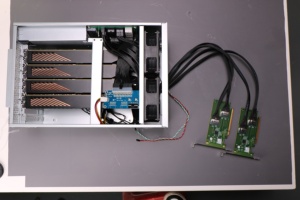 บอร์ดขยายภายในคอมพิวเตอร์ PEX88096 4-GPU PCIe 4.0 สำหรับเซิร์ฟเวอร์ GPU ประหยัดพลังงาน - Product Image 1