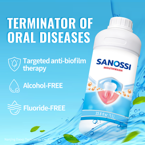 SANOSSI 1000ML <span class=keywords><strong>Bain</strong></span> <span class=keywords><strong>de</strong></span> <span class=keywords><strong>bouche</strong></span> pour femmes enceintes - Format familial pour l'<span class=keywords><strong>halitose</strong></span> et les maladies des gencives - Product Image 2