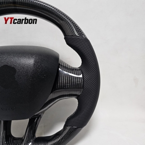 YTcarbon para <span class=keywords><strong>Peugeot</strong></span> 208 GT 208s Sport Racing Style <span class=keywords><strong>Volante</strong></span> de fibra de carbono real personalizado - Product Image 3