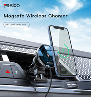 C131 YESIDO Chargeur sans fil magnétique ultra-résistant pour IP 12 13 Support de téléphone portable pour voiture