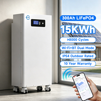 Stock UE - Batterie solaire au lithium 51,2 V 48 V 15 kWh 300 Ah 314 Ah - Stockage d'énergie tout-en-un - Batterie solaire au lithium Lifepo4 avec BMS