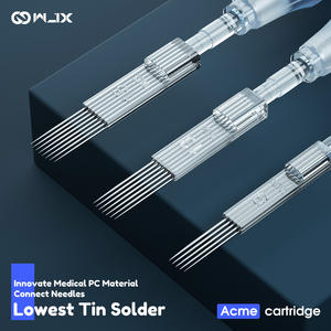 <span class=keywords><strong>Wjx</strong></span> - Caja de 10 <span class=keywords><strong>Agujas</strong></span> y Cartuchos de Tatuaje Desechables Azules Especiales de Gran Tamaño - Product Image 2