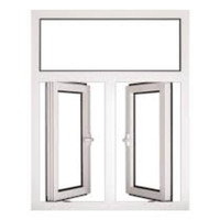 Ventana Abatible de Aluminio con Rotura de Puente Térmico, Doble Acristalamiento, Eficiencia Energética, Insonorizada, para Casa o Villa