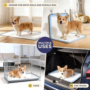 Support réutilisable pour tapis de propreté pour chiens en silicone avec rebord surélevé antidérapant pour l'apprentissage de la propreté des chiots - Product Image 5