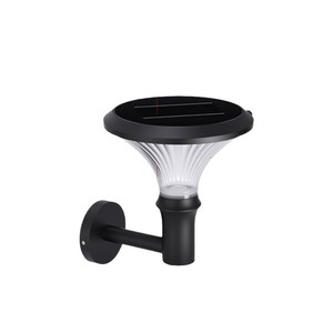Lampe murale extérieure YUANZUAN, ronde, diamantée, à énergie solaire, pour l'éclairage des portes de jardin et de villa - Product Image 2