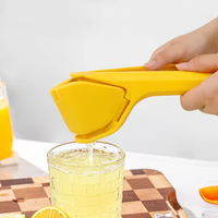 Offre Spéciale Mini presse-agrumes portable en plastique presse-orange de fruits et presse-citron extracteur de jus à main manuel pour citron vert