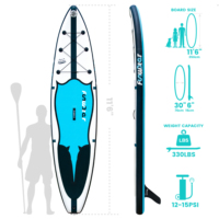 FUNWATER livraison directe OEM Soft Top planche de surf Wakeboard planche de surf eau planche de sup gonflable planche de surf Moe Grip alaia
