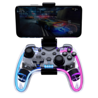 Manette de jeu avec moteur de vibration et bouton turbo compatible avec les téléphones mobiles, les PC, Android/iOS, Switch