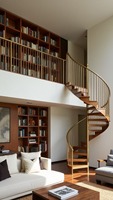 Escalier en colimaçon en bois massif sur mesure Prima, système d'escalier en bois moderne pour villas de luxe et projets résidentiels