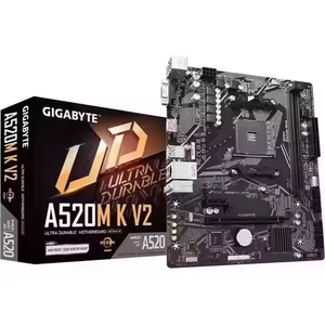 Placa Base para Computadora de Escritorio GIGABYTE A520M-K V2, DDR5 DIMM, SATA, M.2, <span class=keywords><strong>AMD</strong></span> <span class=keywords><strong>A520</strong></span>, 64GB DDR4, Doble Canal, Gráficos Integrados, Nueva - Product Image 1