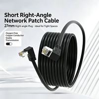 6 câbles Ethernet Gigabit, câbles réseau haute vitesse, routeurs d'ordinateurs, cordon de raccordement non blindé coudé, utilisation intérieure/extérieure