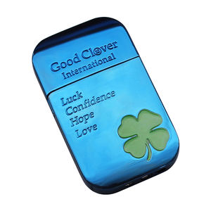 BD BD-311-<span class=keywords><strong>5</strong></span> trèfle à quatre feuilles conception coupe-vent métal <span class=keywords><strong>butane</strong></span> allume-cigare Portable Style moderne Logo personnalisé Option pour - Product Image 6