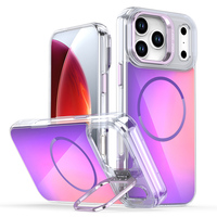 Étui de téléphone magnétique à changement de couleur de luxe pour iPhone 17 Pro Max dégradé plusieurs couleurs Laser couverture mobile 16 Pro 15 Plus 17Air