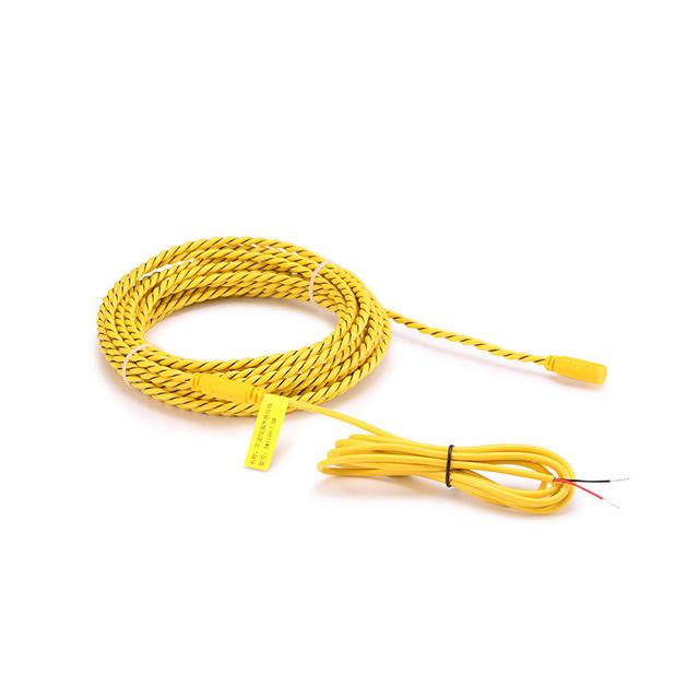 2 Wires Water Leak Detection Sensor Cable with Sound Alarm TCP Network 100-200m Range