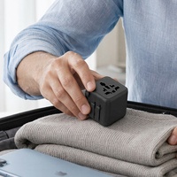 Adaptateur de voyage universel Worldplug 2500W 3 prises AC Tout-en-un Convertisseur de courant international mondial Prise murale