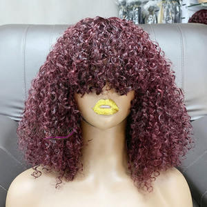 Perruque SDD en gros, 14 pouces, coupe pixie avec frange, 300g, disponible en différentes couleurs - Product Image 2